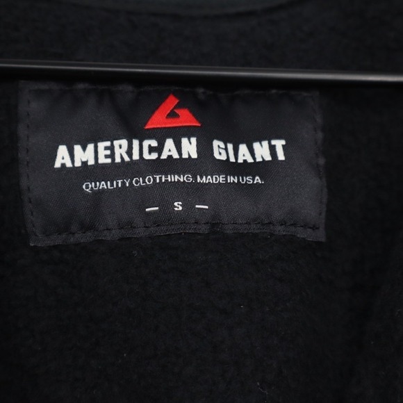 American Giant Classic Hoodie Men's Small Black Full Zip Long Sleeve Outdoor - Picture 3 of 6